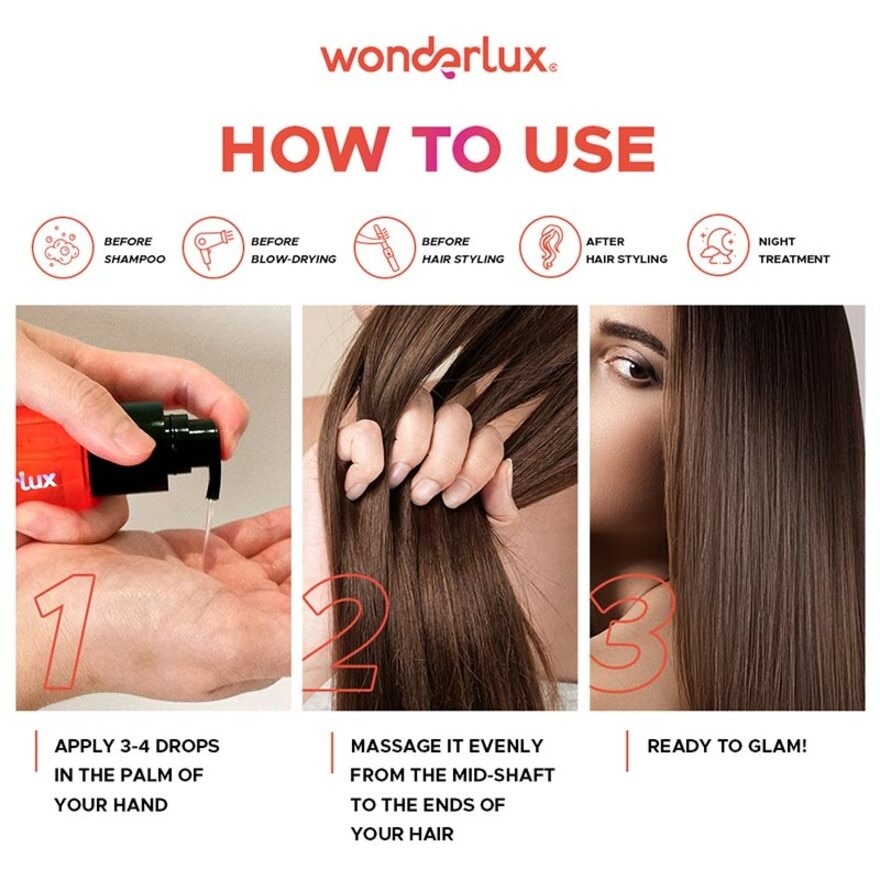 Wonderlux Ready Set Smooth! Hair Perfecting Oil 75ml