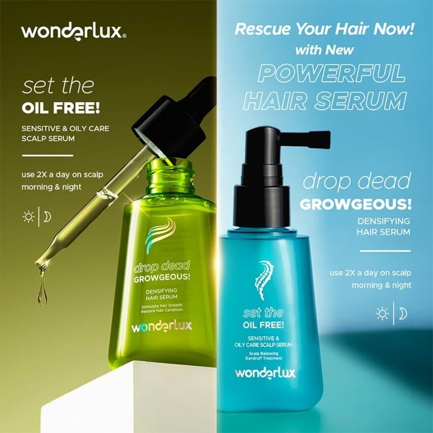 Wonderlux Set The Oil Free! Sensitive & Oily Care Scalp Serum 75ml