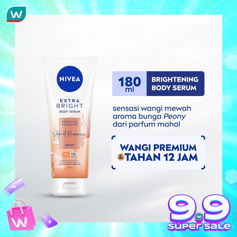 Nivea Extra Bright Velvet Romance Premium Fragrance Body Serum 180ml