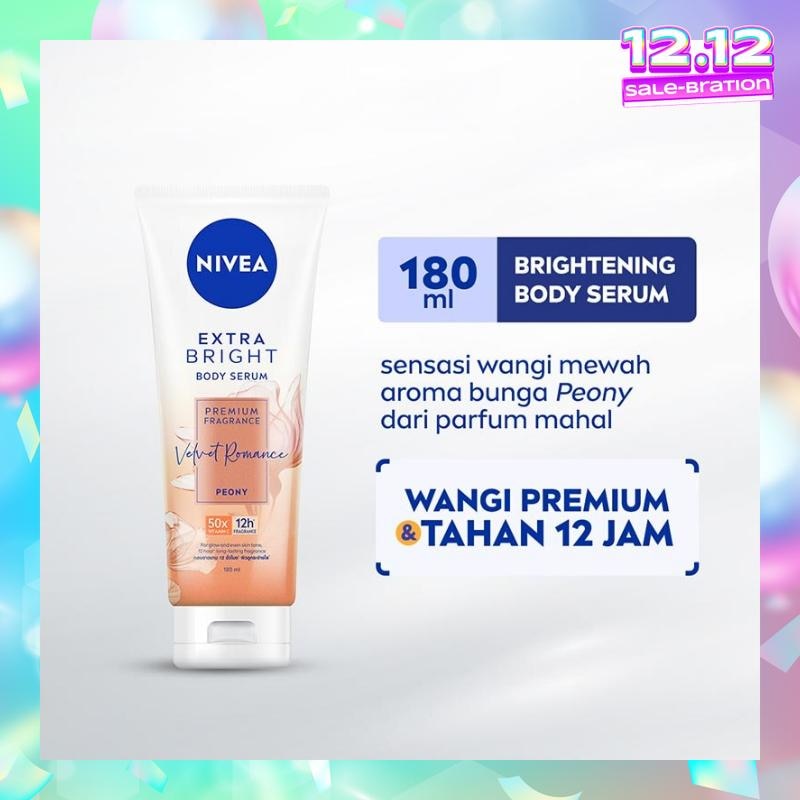 Nivea Extra Bright Velvet Romance Premium Fragrance Body Serum 180ml