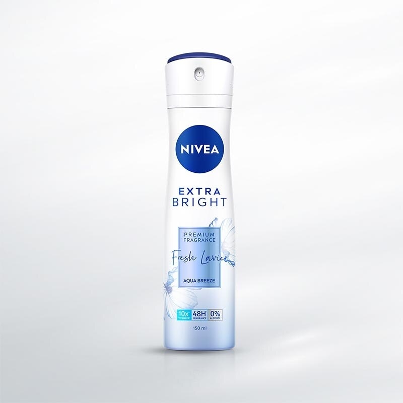 Nivea Extra Bright Premium Fragrance Fresh Lavier Deodorant Spray 150ml