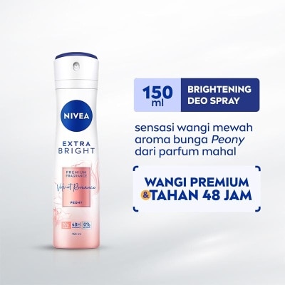 NIVEA Nivea Extra Bright Premium Fragrance Velvet Romance Deodorant Spray 150ml