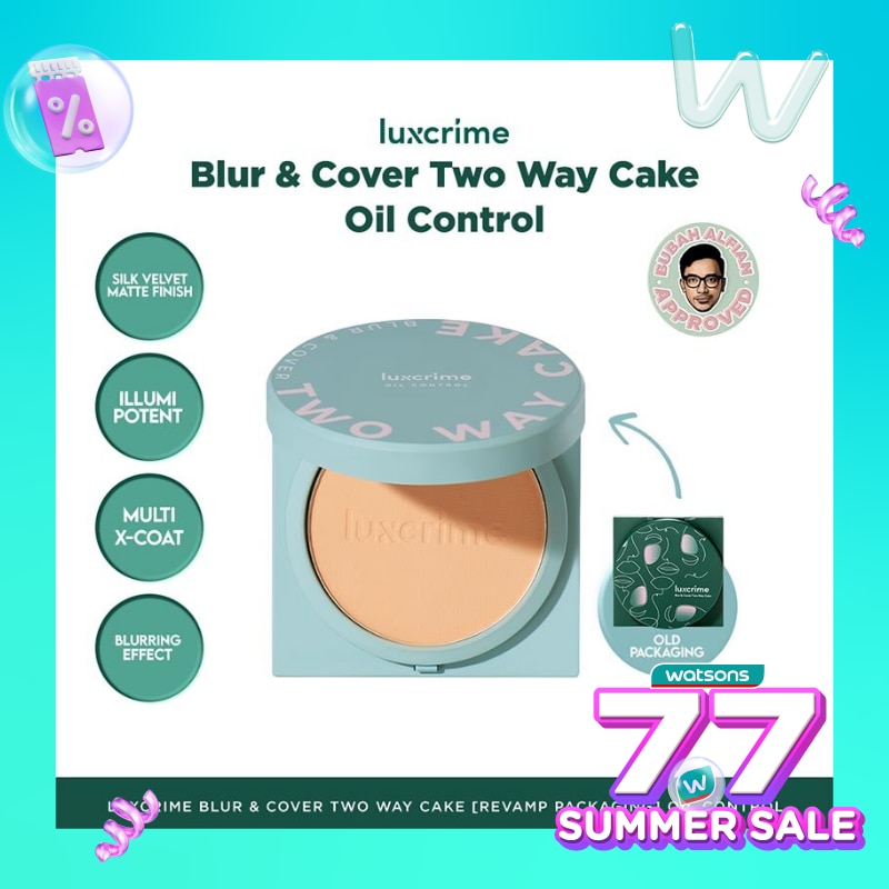 Luxcrime Blur & Cover Two Way Cake Oil Control Cream Puff