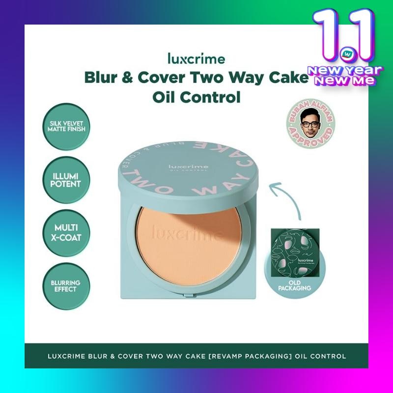 LUXCRIME Luxcrime Blur & Cover Two Way Cake Oil Control Cream Puff