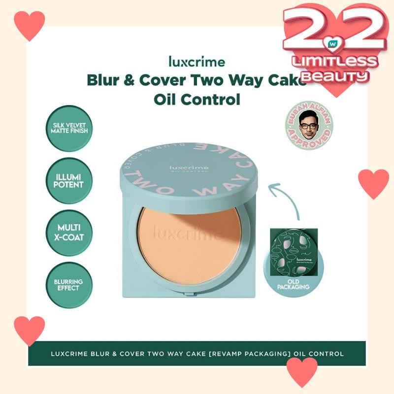 LUXCRIME Luxcrime Blur & Cover Two Way Cake Oil Control Cream Puff