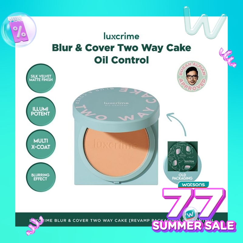 LUXCRIME Luxcrime Blur & Cover Two Way Cake Oil Control Buttercream
