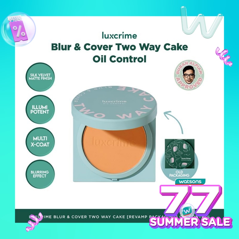 LUXCRIME Luxcrime Blur & Cover Two Way Cake Oil Control Honeycomb