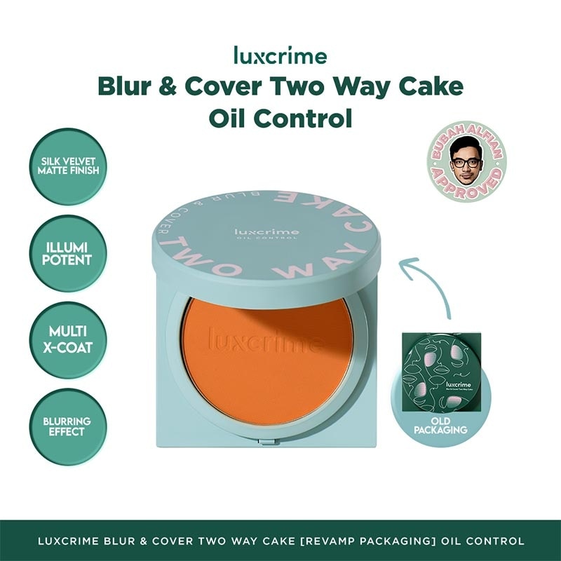 Blur & Cover Two Way Cake Oil Control Cinnamon