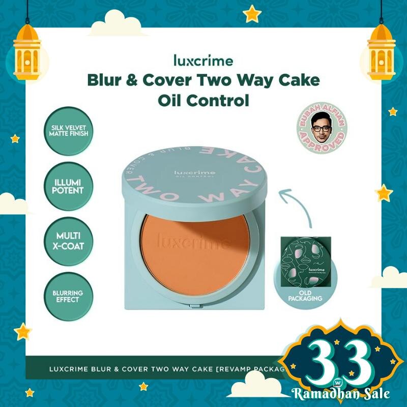 Luxcrime Blur & Cover Two Way Cake Oil Control Opera