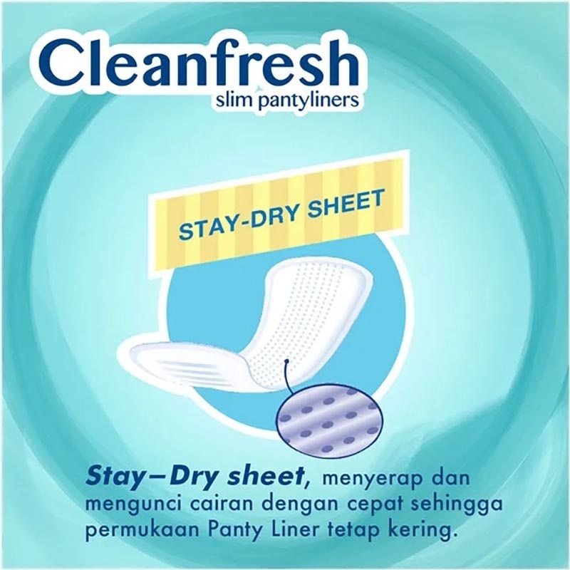 Laurier Pantyliner Cleanfresh Pantyliner Perfumed 20'S