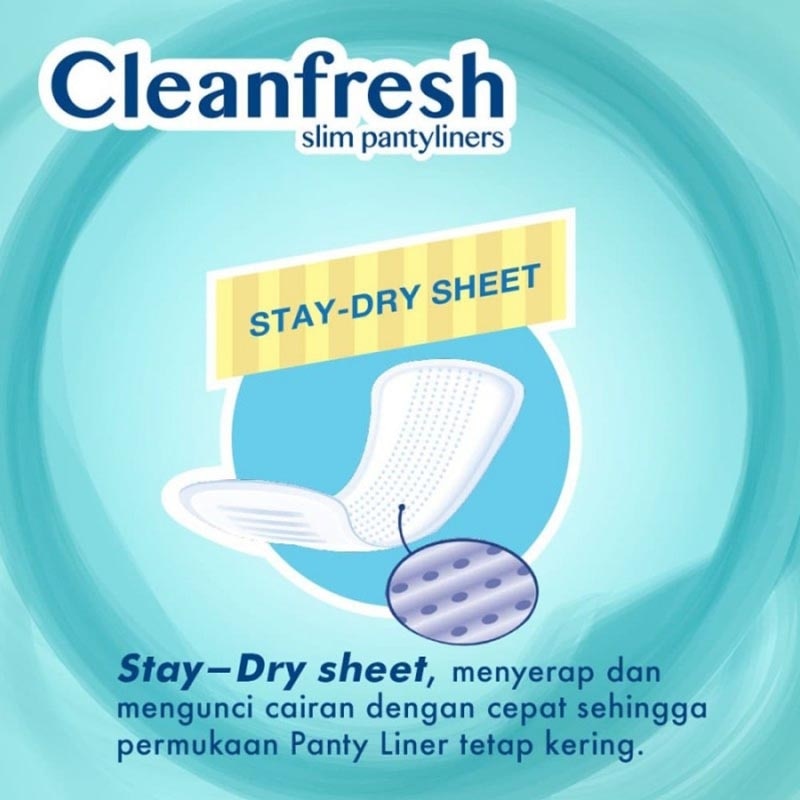 Laurier Pantyliner Cleanfresh Pantyliner Non Perfume 20'S