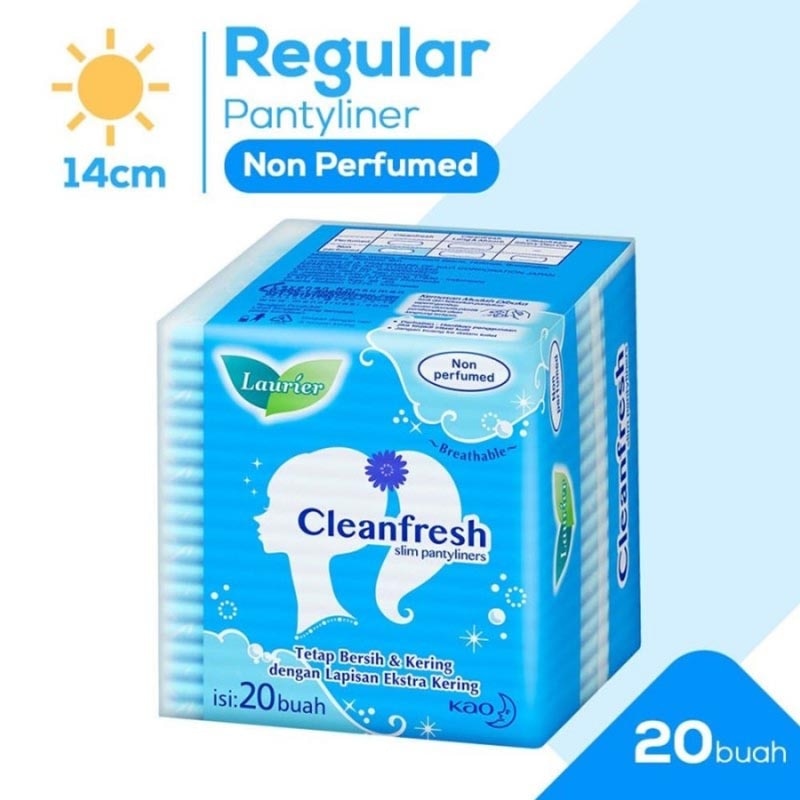 Promo Harga Laurier Pantyliner Cleanfresh NonPerfumed 20 pcs - Watsons