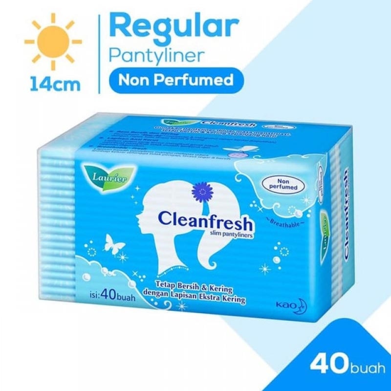 Promo Harga Laurier Pantyliner Cleanfresh NonPerfumed 40 pcs - Watsons