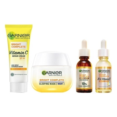 GARNIER Garnier Bright Complete Kit - Vitamin C Serum 30 ml + Overnight Serum 30 ml + Day Cream 50 m