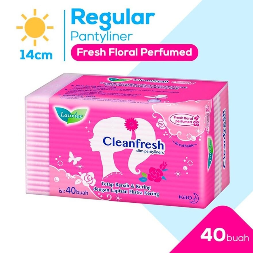 Promo Harga Laurier Pantyliner Cleanfresh Perfumed 40 pcs - Watsons