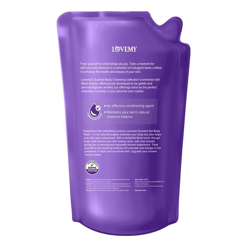 Lovemy Lavender Gel Body Wash Refill 900ml