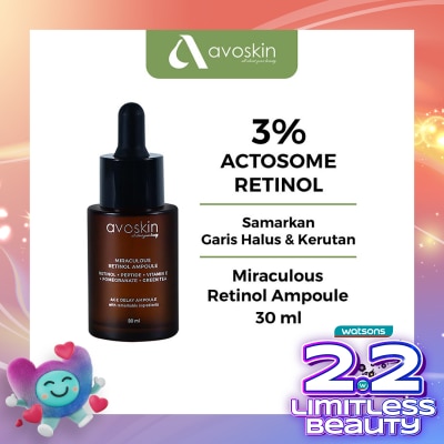 AVOSKIN Avoskin Miraculous Retinol Ampoule Serum 30ml