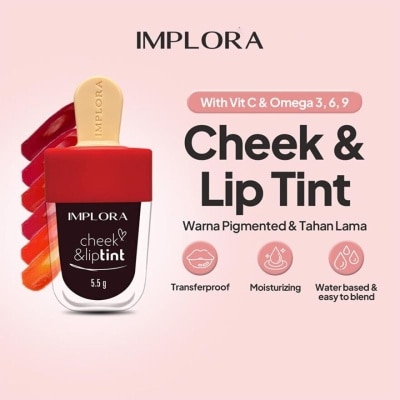 IMPLORA IMPLORA CHEEK&LIPTINT CRANBERRY 5
