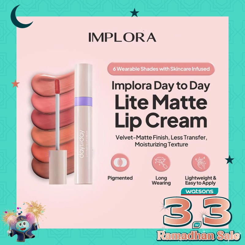 IMPLORA Implora DayToDay Series Lite Matte Lip Cream 04 Humble