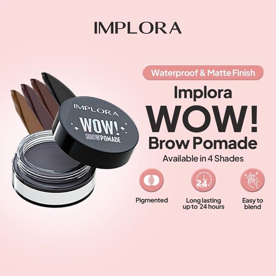 IMPLORA IMPLORA WOW E/BROW POMADE BLACK