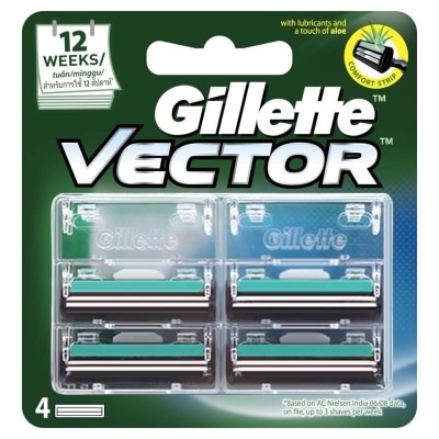 GILLETTE Vector Plus Refill 4s