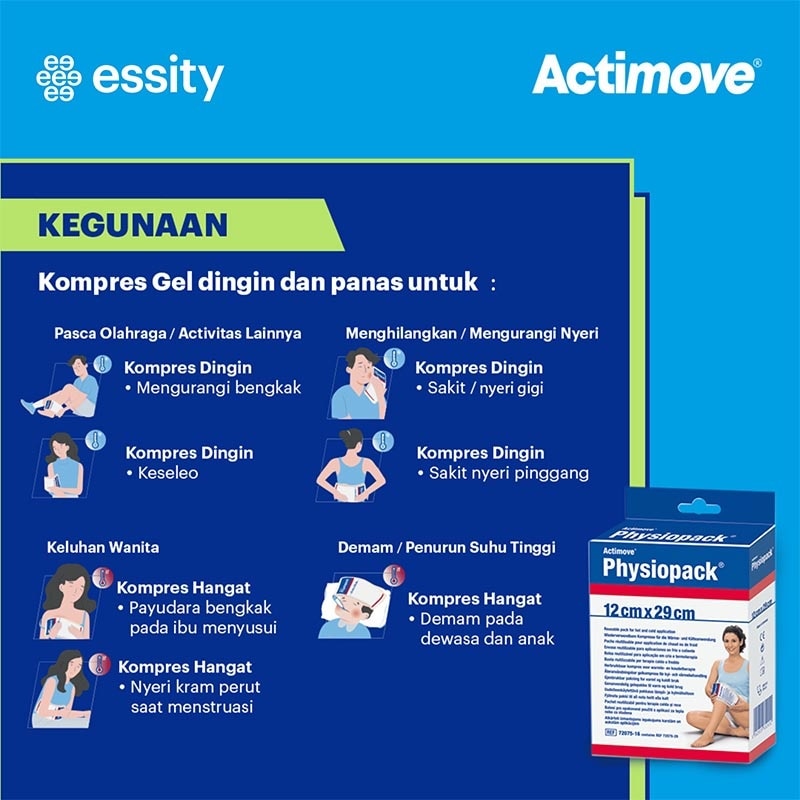 Essity Actimove Physiopack 12cmx29cm