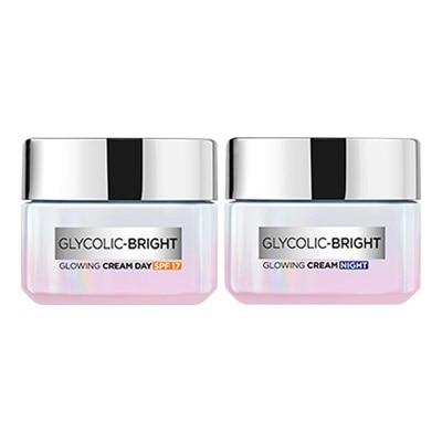 L'OREAL L'Oreal Paris Glycolic Bright Glowing Kit - Day & Night Cream 15ml