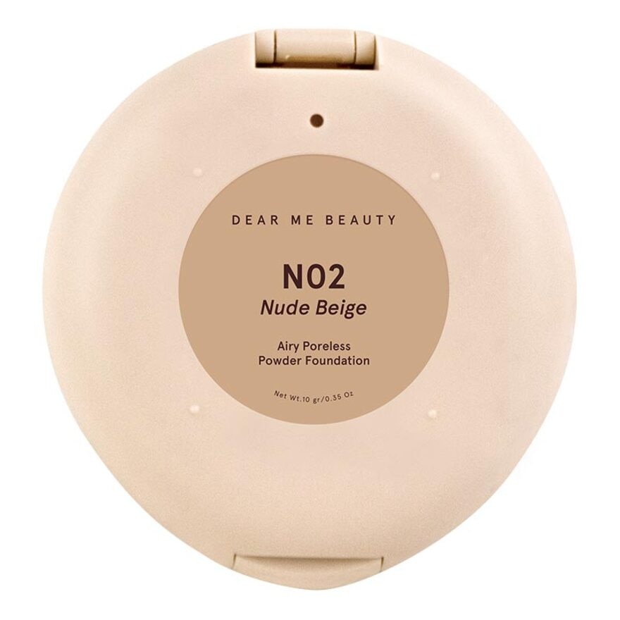 Dear Me Beauty Airy Poreless Powder Foundation N02 Nude Beige 10g