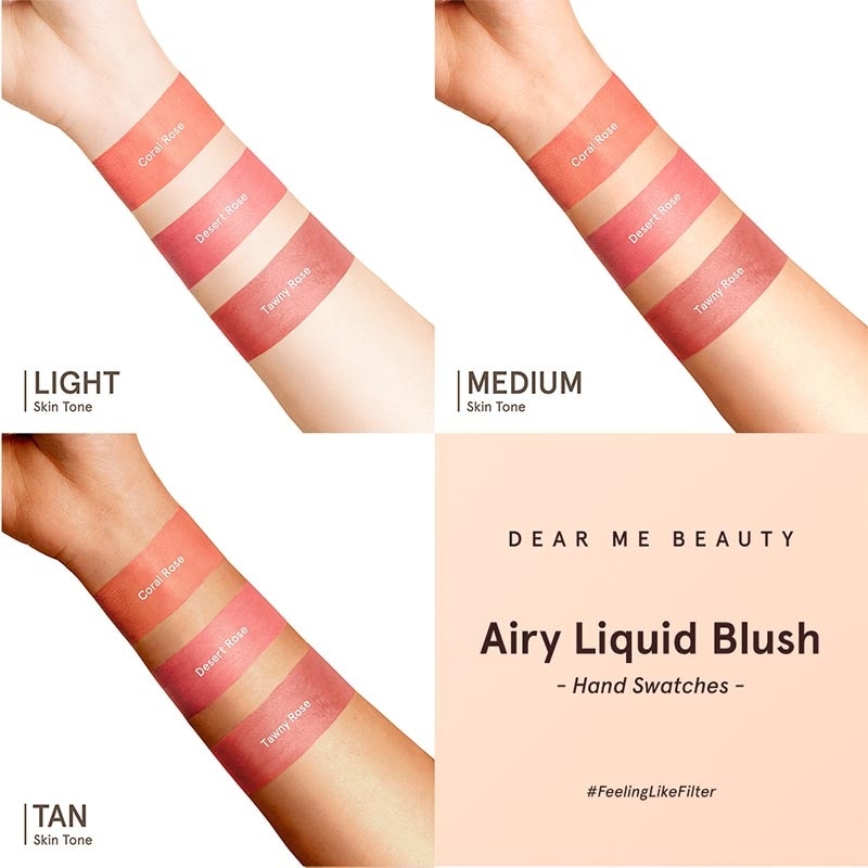 DEAR ME AIRY LIQUID BLUSH CORAL ROSE