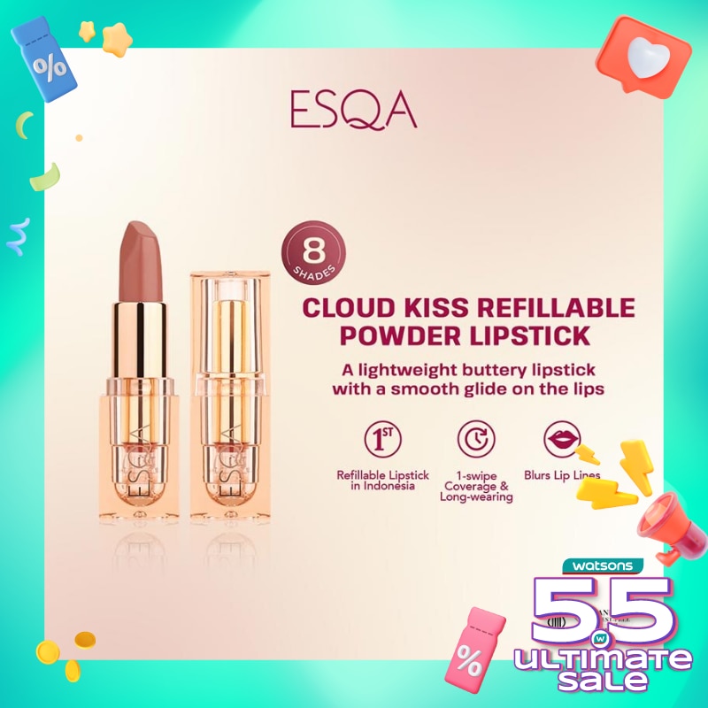Esqa Cloud Kiss Refillable Powder Lipstick Alter Ego 4g