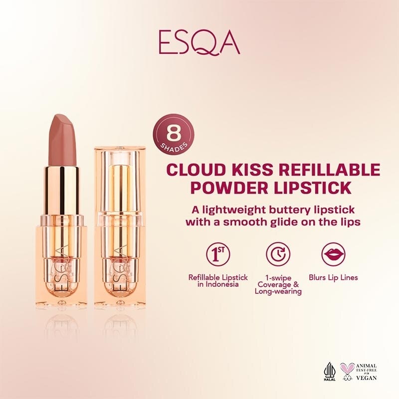 Esqa Cloud Kiss Refillable Powder Lipstick Alter Ego 4g