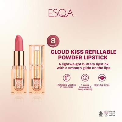 ESQA Esqa Cloud Kiss Refillable Powder Lipstick Hazy Dreams 4g