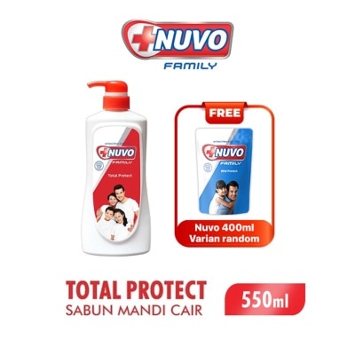 NUVO B1G1 Family Body Wash Total Protect Botol 550ml image