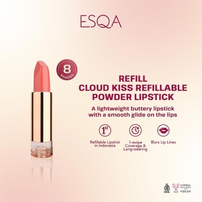 ESQA Esqa Cloud Kiss Refillable Powder Lipstick First Love 4g