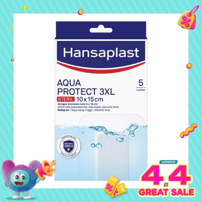 HANSAPLAST - Plester Tahan Air Aqua Protect 3XL isi 5 P3K Waterproof