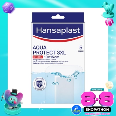 HANSAPLAST - Plester Tahan Air Aqua Protect 3XL isi 5 P3K Waterproof image