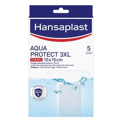 HANSAPLAST Hansaplast Aqua Protect Steril 3XL 10 X 15cm 5's