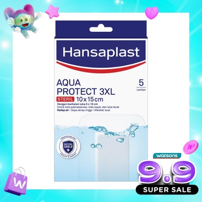 HANSAPLAST - Plester Tahan Air Aqua Protect 3XL isi 5 P3K Waterproof image