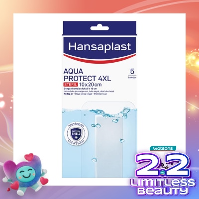 HANSAPLAST Aqua Protect Steril 4XL 10 x 20cm 5'S