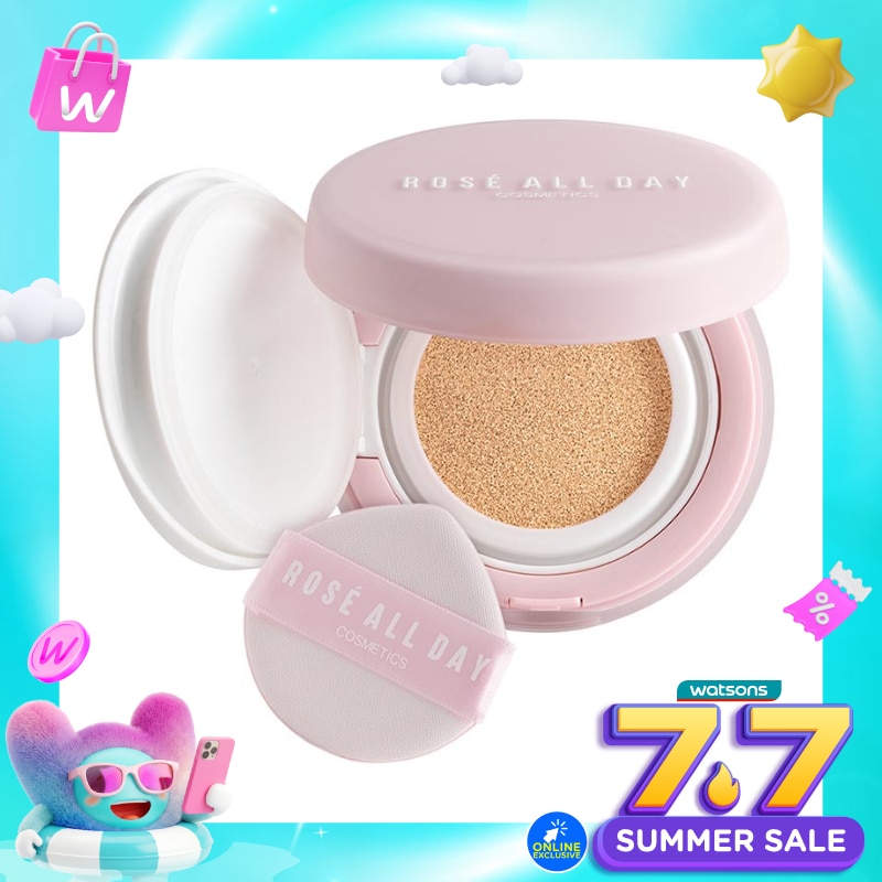 Rosé All Day The Realest Lightweight Essence Cushion Oat 15g