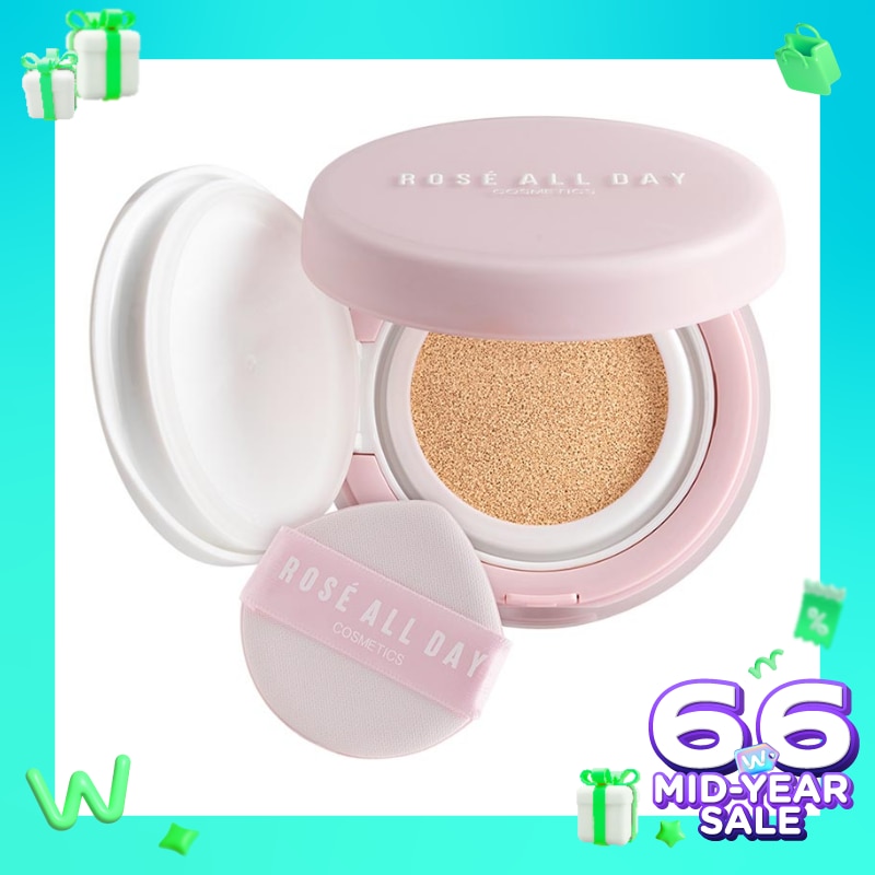 Rosé All Day The Realest Lightweight Essence Cushion Oat 15g