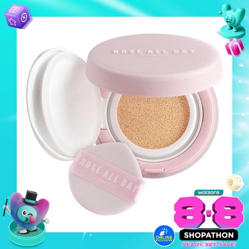Rosé All Day The Realest Lightweight Essence Cushion Oat 15g image