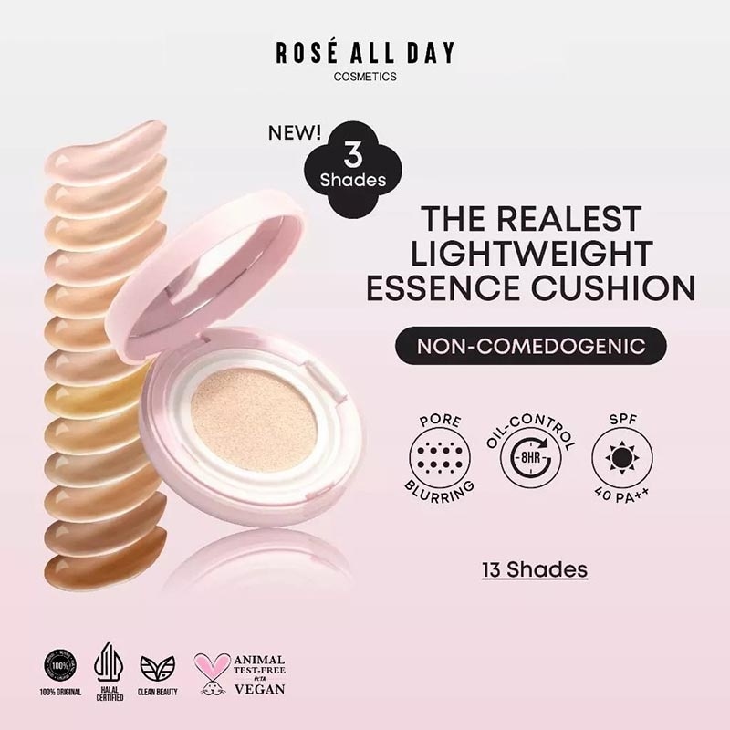 Rose All Day The Realest Lightweight Essence Cushion Biscuit