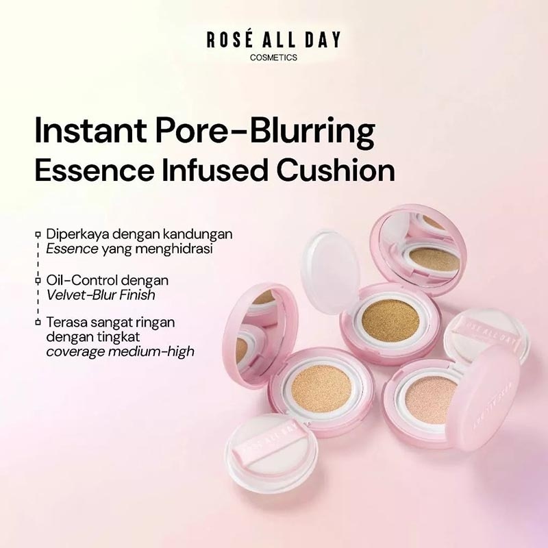 Rose All Day The Realest Lightweight Essence Cushion Biscuit