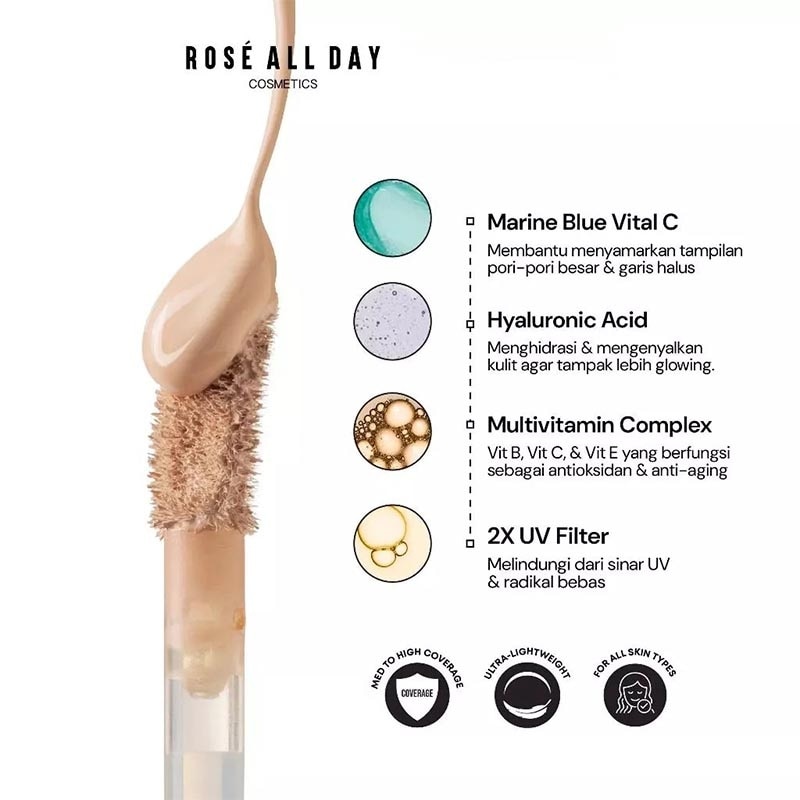 Rose All Day The Realest Lightweight Concealer Biscuit