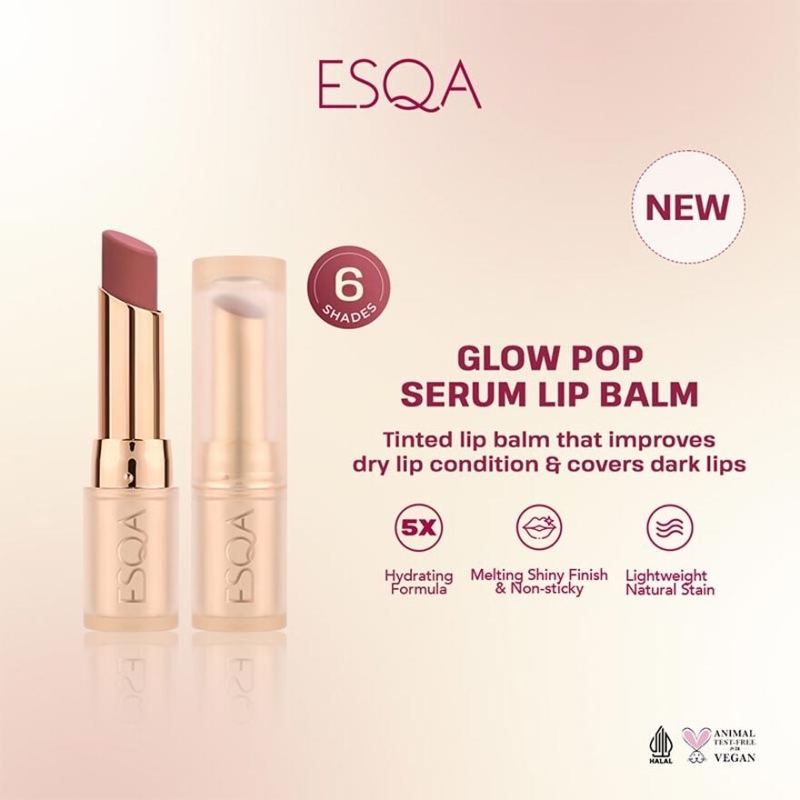 Esqa Glow Pop Serum Lip Balm Picture Perfect 3g