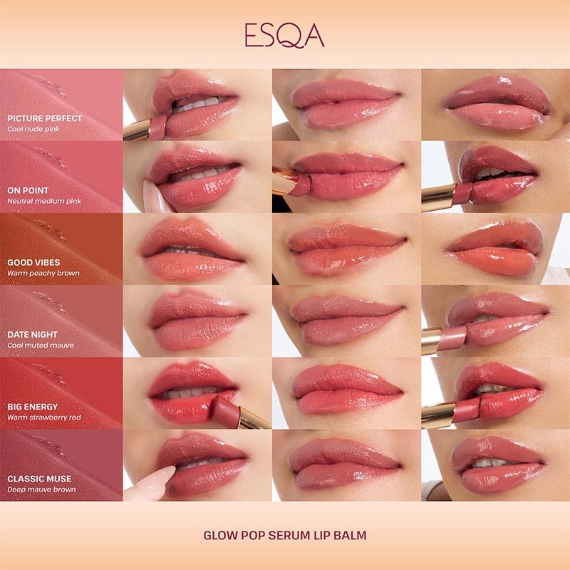 Esqa Glow Pop Serum Lip Balm Good Vibes 3g