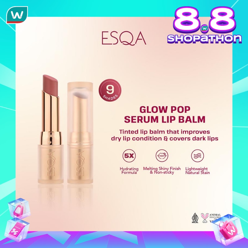 Esqa Glow Pop Serum Lip Balm Date Night 3g