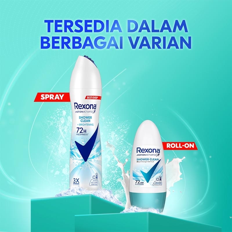 Rexona Women Motion Activated Antiperspirant Spray Shower Clean 135ml