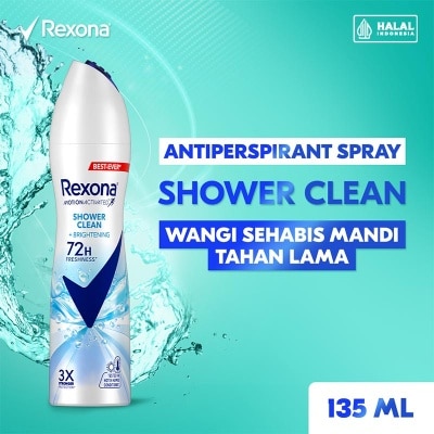 REXONA - Rexona Women Motion Activated Antiperspirant Spray Shower Clean 135ml